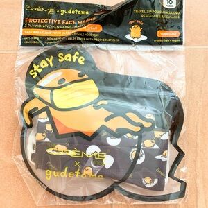 NWT The Crème Shop x Gudetama Sanrio Egg Protective Face Masks- 10 pack